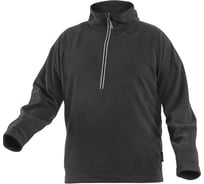 Флисовая толстовка HOEGERT TECHNIK EDER, на молнии 3/4, черная, р.2XL HT5K374-2XL
