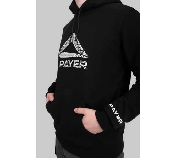 Таганай толстовка PAYER демисезонная, футер, черный, р-р 48-50, рост 170-176 4660335513611