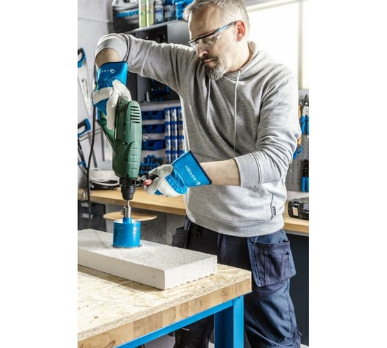 Хлопковая толстовка HOEGERT TECHNIK NIERS, серая, размер L HT5K379-L