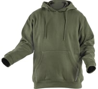 Хлопковое худи HOEGERT TECHNIK NIERS, темно-зеленое, размер L HT5K380-L