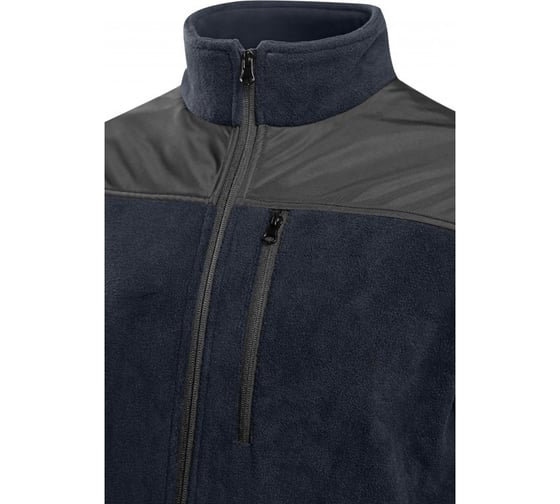 Флисовая толстовка HOEGERT TECHNIK HOEGERT EZRA с OXFORD темно-синяя 4XL (60) HT5K907-4XL