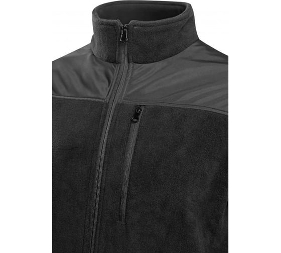 Флисовая толстовка HOEGERT TECHNIK HOEGERT EZRA с OXFORD черная 4XL (60) HT5K906-4XL