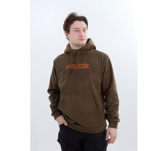 Мерч толстовка флисовая PRIDE т.хаки_р-р 44-46 рост 170-176 4660335551408