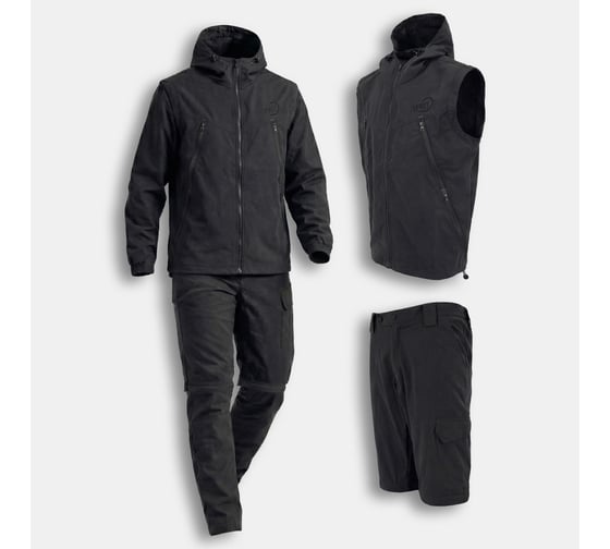 Костюм Ifrit ИФРИТ Метаморф (IFRIT Metamorf) Равена, арт. К-410, ткань Равена (состав: 70% хлопок, 30% нейлон), 160 г/м², черный, 60/62, 182–188 см, 4620426000345