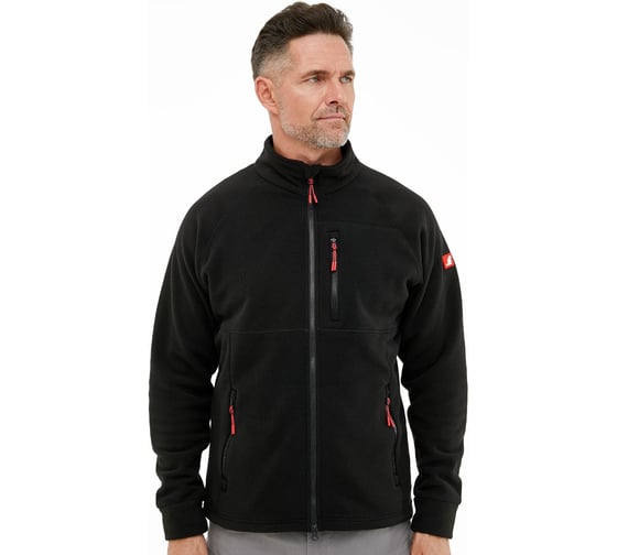 Толстовка флисовая мужская TRUD EXPLORER 2612, черная, 2XL (52/54) 4650581545092 01.216106/2XL