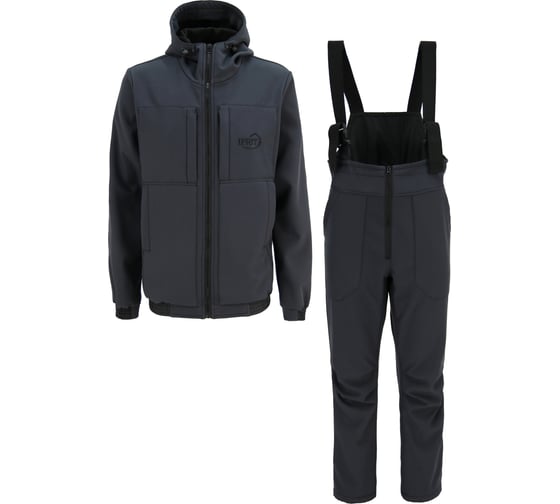 Костюм Элементаль Клерик (Cleric) К-418, ткань SoftShell без мембраны (92% ПЭ, 8% спандекс), серо-синий, 60/62, 182-188 4620426001632