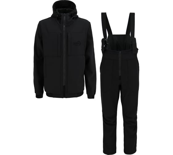 Костюм Элементаль Клерик (Cleric) К-418, ткань SoftShell без мембраны (92% ПЭ, 8% спандекс), черный, 48/50, 182-188 4620426002141