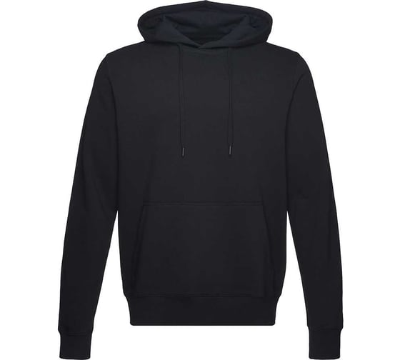 Толстовка-кенгуру (худи) MODERN петля, 300 г/м², черный 121026-3XL