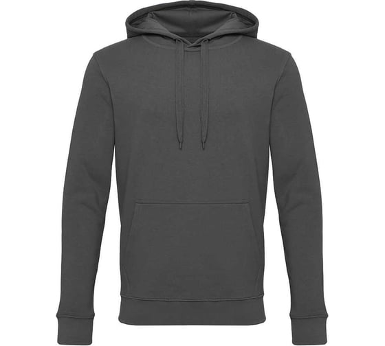 Толстовка-кенгуру (худи) с капюшоном MODERN без молнии, 320 г/м2, графит 120029-2XL