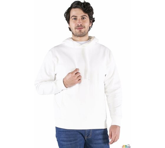 Толстовка с капюшоном Факел молочная, ткань Футер, 280, размер 3XL/56 87476161.006 1