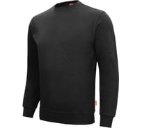 Рабочий свитшот-пуловер Nitras MOTION TEX LIGHT черный, 300 г/м, 70 хлопок/30 полиэстер 7015-M-black