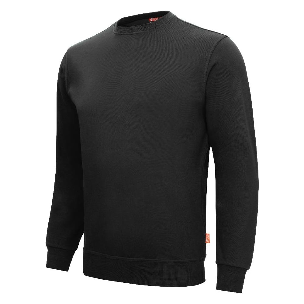 Рабочий свитшот-пуловер Nitras MOTION TEX LIGHT черный, 70 хлопок/30 ...