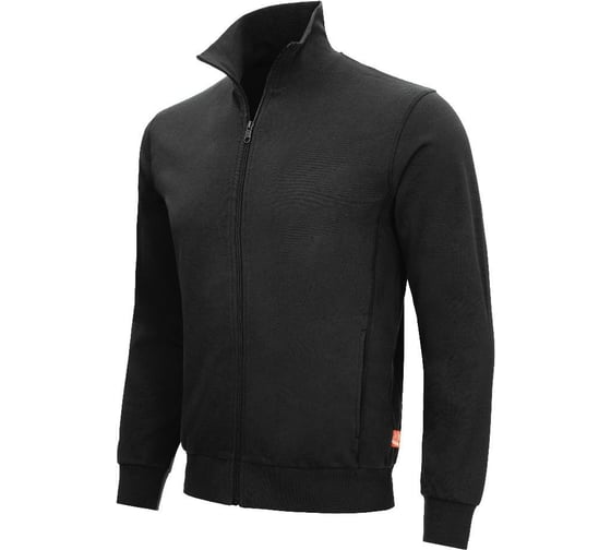Толстовка Nitras MOTION TEX LIGHT черный, 300 г/кв.м, 70 хлопок/30 полиэстер 7020-2XL-black