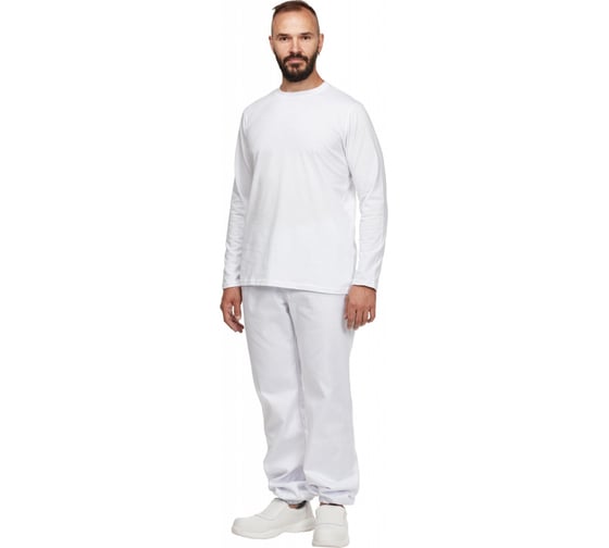 Футболка с длинным рукавом ООО Комус 160 г, белый, р. XXL 1187736