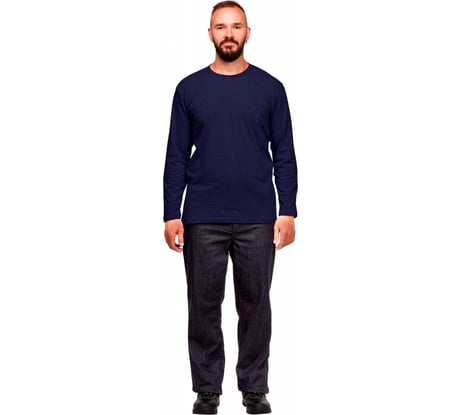 Футболка с длинным рукавом ООО Комус 160 г, темно-синий, р. XXL 1187748
