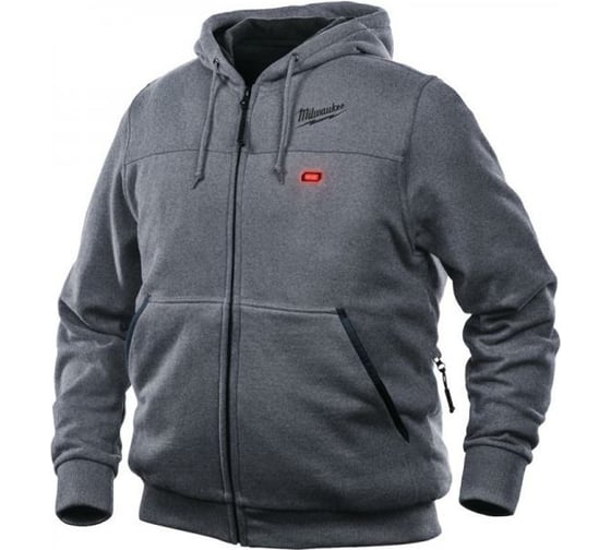 Толстовка с подогревом Milwaukee серая M12HHGREY2-0 S 4933451616 1
