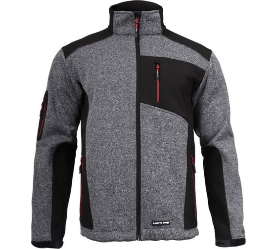 Рабочая водостойкая куртка LAHTI PRO серо-черная, р. 3XL L4092006