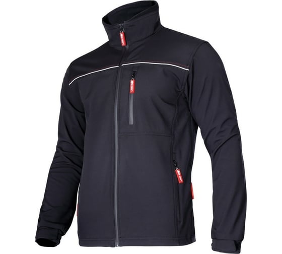 Куртка LAHTI PRO софтшелл, черная, р. 3XL LPKS13XL