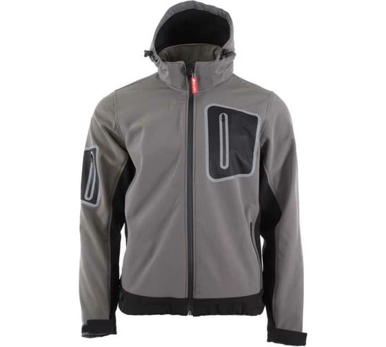Куртка LAHTI PRO софтшелл, серая, р. 2XL LPKS22XL