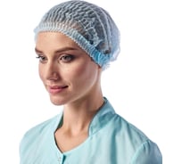 Одноразовая шапочка-клип ООО Комус шарлотта, голубая, 100 шт/уп 1421035