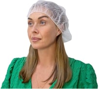 Одноразовая шапочка-берет ООО Комус 12 г, белый, 100шт/уп 1622358