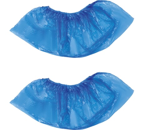 Бахилы LAIMA КОМПЛЕКТ 100 штук,ОСОБО ПРОЧНЫЕ, размер 40х15 см, 55 мкм, 6 г, ПНД 104980