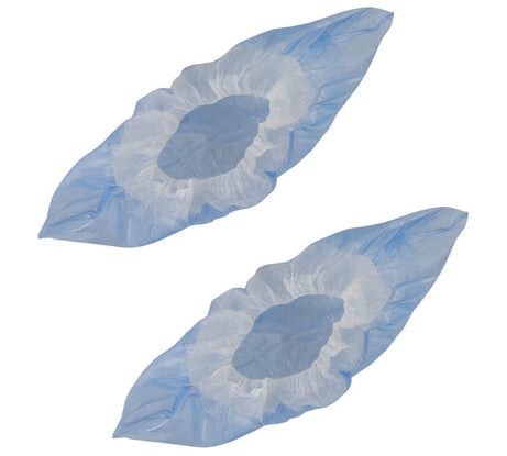 Бахилы LAIMA КОМПЛЕКТ 50 пар, ДВОЙНЫЕ со стелькой, 40х14 см, 40 мкм, 630720