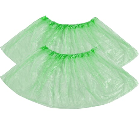 Бахилы ОФИСМАГ стандарт 2,3 грамм, зеленые, Meridian комплект 100 штук (50 пар), 40x15см, ПНД, шк59143 631341