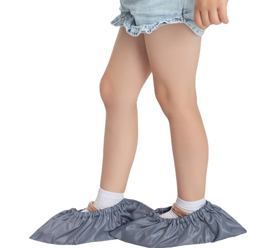 Детские многоразовые бахилы RINIDI Grey Bahil-Det-Grey