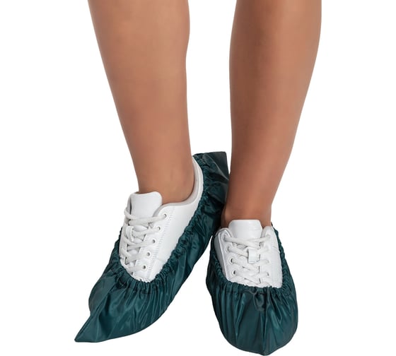 Взрослые многоразовые бахилы RINIDI Royal Green Bahily-Royal Green
