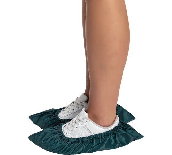 Взрослые многоразовые бахилы RINIDI Royal Green Bahily-Royal Green