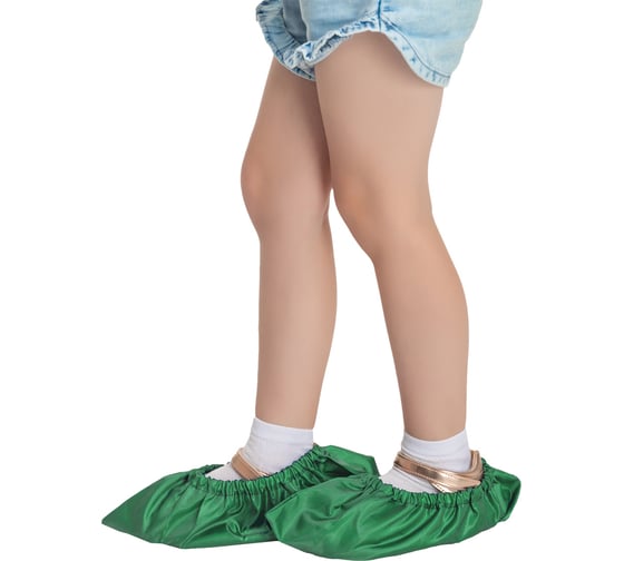Детские многоразовые бахилы RINIDI Green bahil-Det-Green