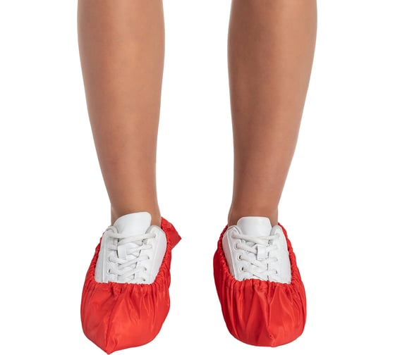 Взрослые многоразовые бахилы RINIDI Red Bahily-Red