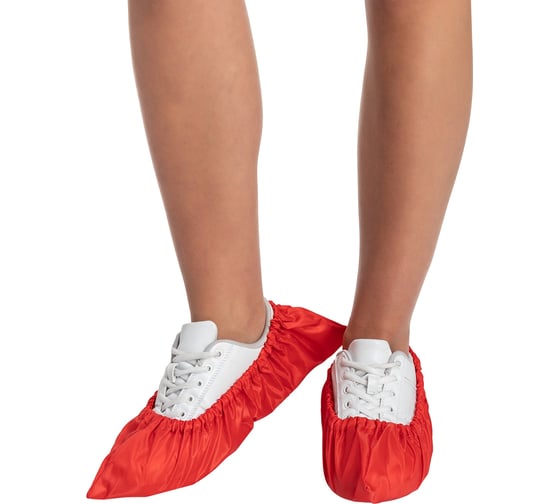 Взрослые многоразовые бахилы RINIDI Red Bahily-Red