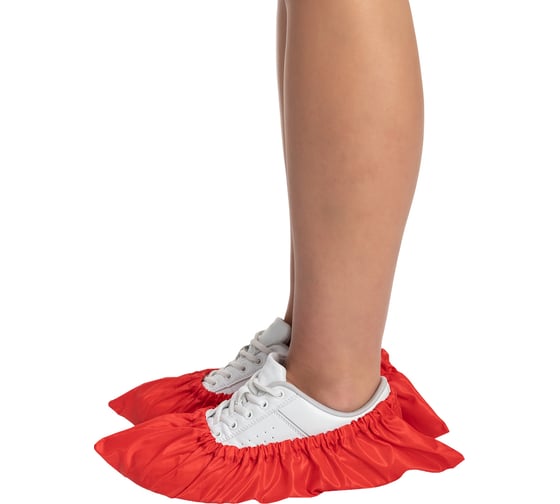Взрослые многоразовые бахилы RINIDI Red Bahily-Red