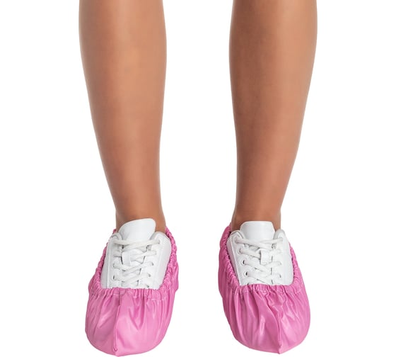Взрослые многоразовые бахилы RINIDI Royal Pink Bahily-Royal Pink