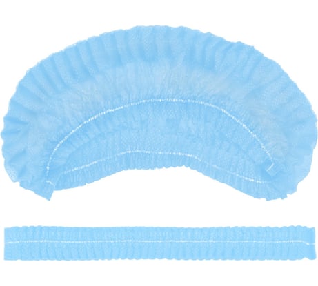 Нетканая шапочка AVIORA шарлотта голубая, 100 шт. 402-912