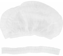 Шапочка-берет ГЕКСА Шарлотта Плиссе, 125 шт, спанбонд, 15 г/м2, белая 630959