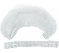 Шапочка-берет ГЕКСА Шарлотта Плиссе белая, 125 шт, спанбонд, 8 г/м2 630960