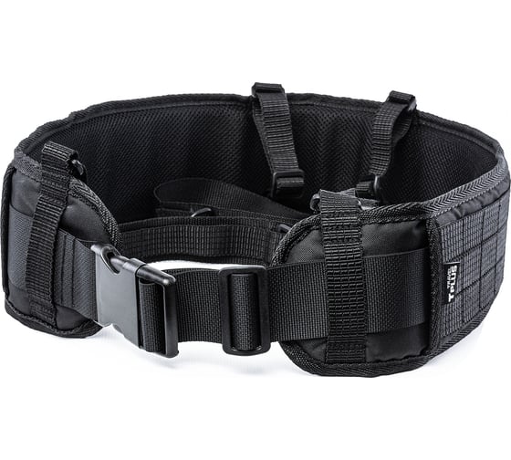 Тактический пояс Tplus 1200 мм, оксфорд 600, черный T022328