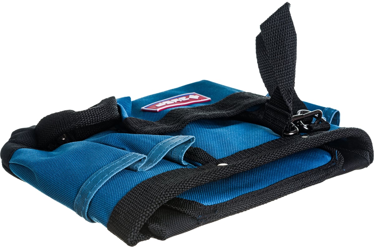 Сумка-пояс Зубр ЭКСПЕРТ одинарная, держатель для молотка, 9 карманов ...