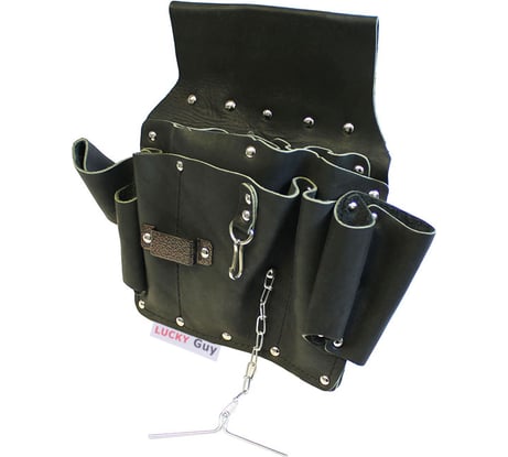 Пояс-сумка для инструментов LUCKY Guy Универсал кожаная, цвет черный 03 005LG