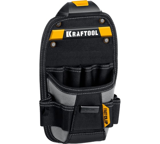 Поясная сумка 170x360 мм с быстросъёмным креплением KRAFTOOL FastClip KP-11 , 11 карманов и петель 38777
