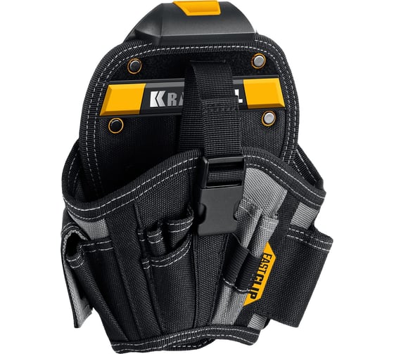 Кобура для шуруповерта большая с быстросъёмным креплением FastClip KRAFTOOL KH-17 17 карманов и петель 38768