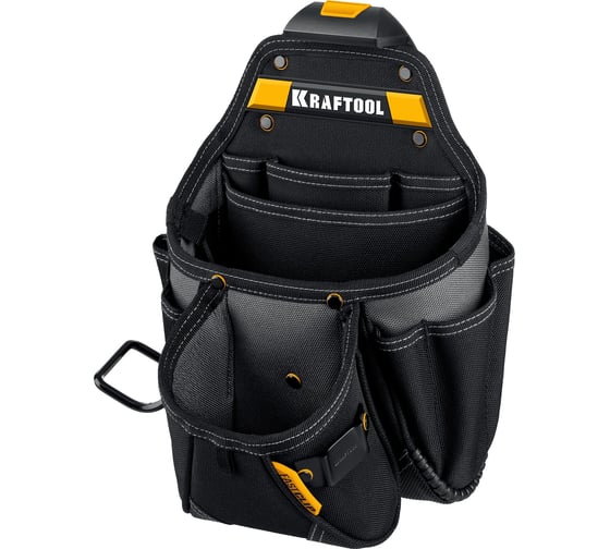 Пояс монтажника KRAFTOOL KBS-3 в комплекте: пояс монтажника, большая сумка, малая сумка 38762