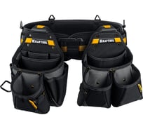 Пояс монтажника KRAFTOOL KBS-3L в комплекте: пояс монтажника и 2 большие сумки 38761