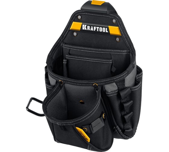 Пояс монтажника KRAFTOOL KBS-3L в комплекте: пояс монтажника и 2 большие сумки 38761