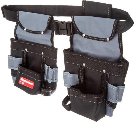 Двойная поясная сумка HAMMER Flex 235-022, 65х25 мм, 554535 1