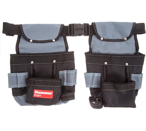 Двойная поясная сумка HAMMER Flex 235-022, 65х25 мм, 554535