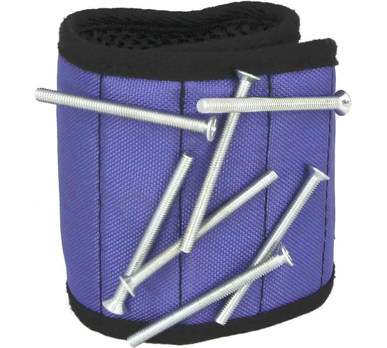 Магнитный браслет с неодим.магнитами MasterProf синий МР-европодвес HS.110048